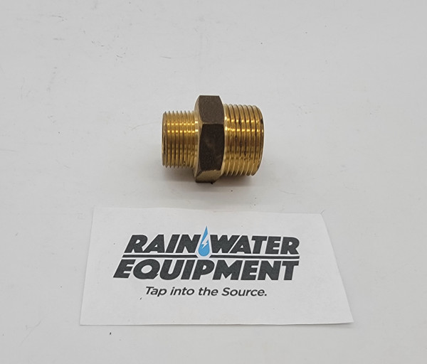 1" x 3/4" Brass Reducing Hex Nipple - Male (1x3/4-Brass-Reducing-Hex-Nip)