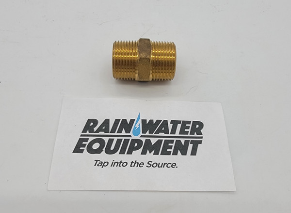 3/4" Brass Hex Nipple (3-4-INCH-BRASS-HEX-NIPPLE)