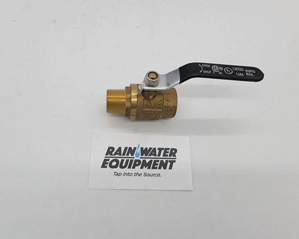 3/4" Brass Ball Valve (3/4-Inch-Brass-BV)