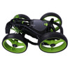 Ram Golf Deluxe FX 4 Wheel Golf Trolley Black/Green