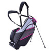 Ram Golf Lightweight Dual Strap Ladies Stand/Carry Bag Grey/Pink
