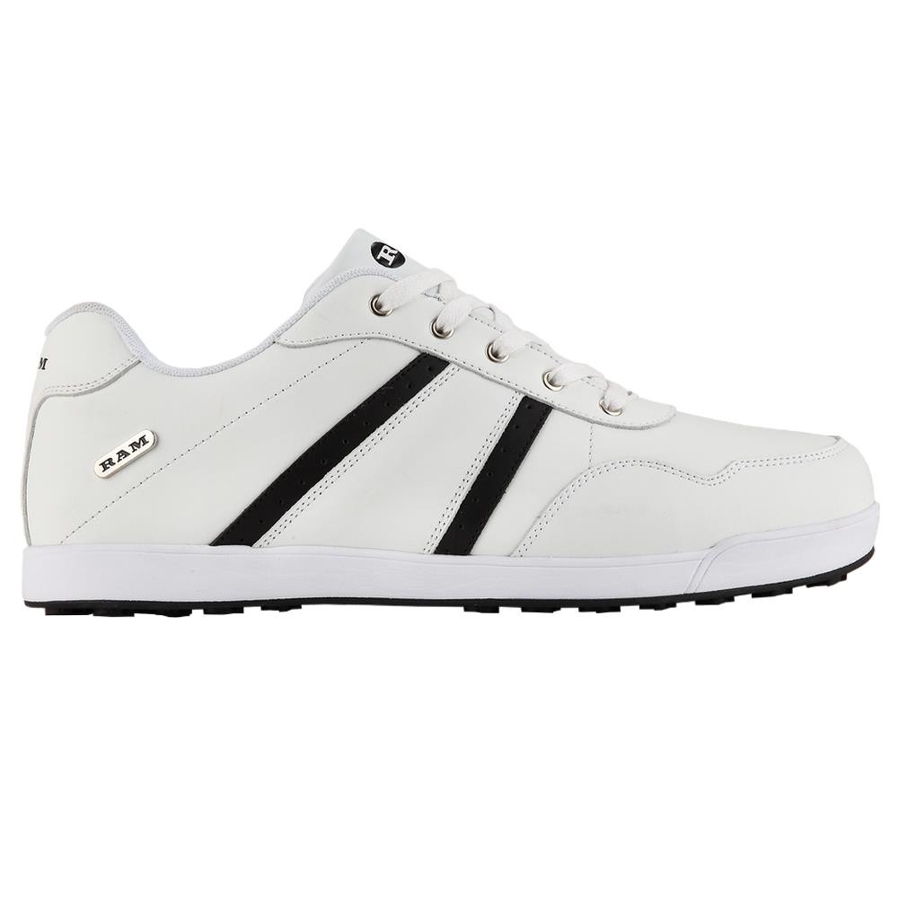 Ram Golf FX Comfort Mens Waterproof Golf Shoes White / Black