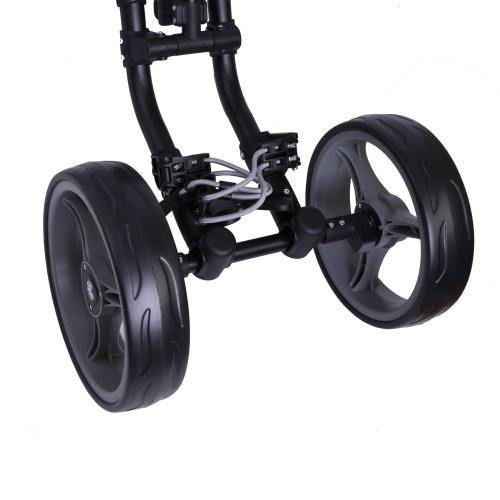 Ram Golf Deluxe FX 4 Wheel Golf Trolley Black/Silver Ram Golf Deluxe FX 4 Wheel Golf Trolley Black/Silver