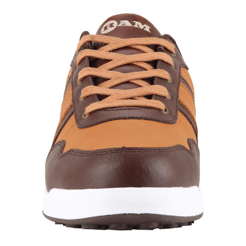 Ram Golf FX Comfort Mens Waterproof Golf Shoes - Brown Ram Golf FX Comfort Mens Waterproof Golf Shoes - Brown