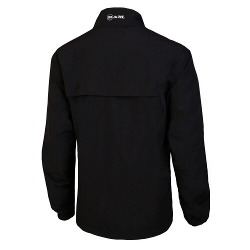 Ram Golf 2-in-1 Waterproof Rain Jacket with Zip Off Sleeves, Black