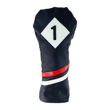 Ram Golf Premium Vintage Style Pu Leather Headcovers Retro Black Driver