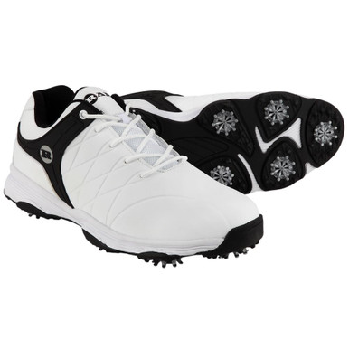 Ram Golf FX Tour Mens Waterproof Golf Shoes, White/Black