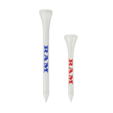 Ram Golf 500pc Biodegradable Wooden Bamboo Tees 140x 2 1/8" And 360x 2 3/4"