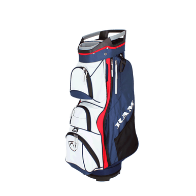 Ram Golf Deluxe Trolley Bag with 14 Full Length Dividers and Putter Slot