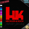 Heckler & Koch Gun Firearm Logo Car Vinyl Decal Sticker