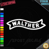 Walther Gun Firearm Logo Car Vinyl Decal Sticker