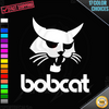 Bobcat w/Name Equipment or Car Truck Vinyl Decal Sticker