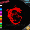 MSI Dragon Logo Car Truck Window Wall Laptop PC Vinyl Decal Sticker any smooth surface