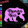 Momma Bear Version 4 Car Truck SUV Window Wall Laptop PC Vinyl Decal Sticker any smooth surface