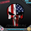 Punisher Skull US United States Flag Waving 009 Car Truck Window Wall Laptop PC Vinyl Decal Sticker any smooth surface