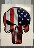 Punisher Skull US United States Flag Waving 009 Car Truck Window Wall Laptop PC Vinyl Decal Sticker any smooth surface