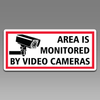 Area is Monitored by Video Cameras WARNING Window Door 082 Vinyl Decal Sticker