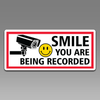 Smile You Are Being Recorded Camera WARNING Window Door 083 Vinyl Decal Sticker