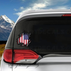 USA American Flag Torn Rip Vinyl Decal Sticker 088