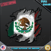 Mexico Mexican Country Flag Torn Rip VINYL DECAL STICKER 089