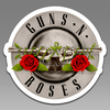 Guns N Roses Silver Band Logo 125 Vinyl Decal Sticker