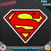 Superman Shield Logo Emblem Color 144 Car Decal Sticker