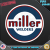 MILLER Welder Welding Machine 1960's Logo Emblem 148 Vinyl Decal Sticker