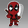 Deadpool Flipping the Bird Middle Finger Fuck You Back Off 150 Vinyl Decal Sticker