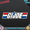 GI JOE Classic 1980's Cartoon Logo TV Show 155 Vinyl Decal Sticker