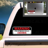 Warning Professional Redneck Humor Car Vinyl Decal Sticker