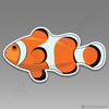 Clownfish Nemo Saltwater Fish Car Vinyl Decal Sticker