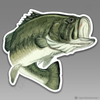 Bass Fish Jumping Angler Fishing Car Vinyl Decal Sticker