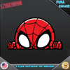 Spider Man Peeking Vinyl Decal Sticker