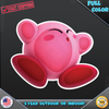 Kirby Splat Peeking Vinyl Decal Sticker