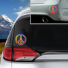 Tye Dye Peace Sign Vinyl Decal Sticker