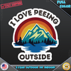 I Love Peeing Outside Camping RV Funny Vinyl Decal Sticker