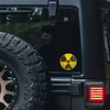 Rusted Radioactive Fallout Nuclear Symbol Logo Vinyl Decal Sticker