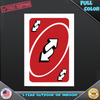 UNO Game Reverse Card Vinyl Decal Sticker