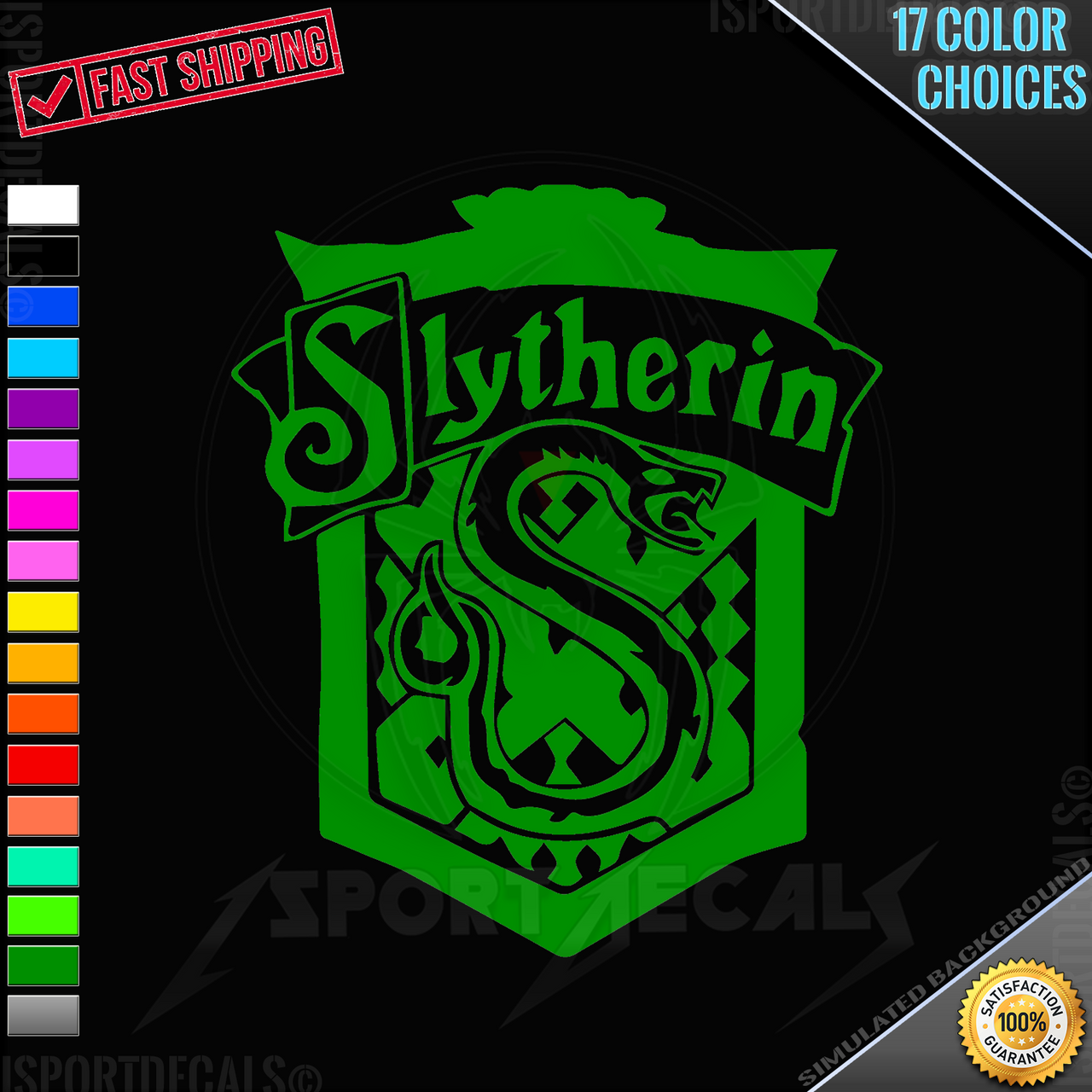 Decal/Sticker Harry Potter House Slytherin