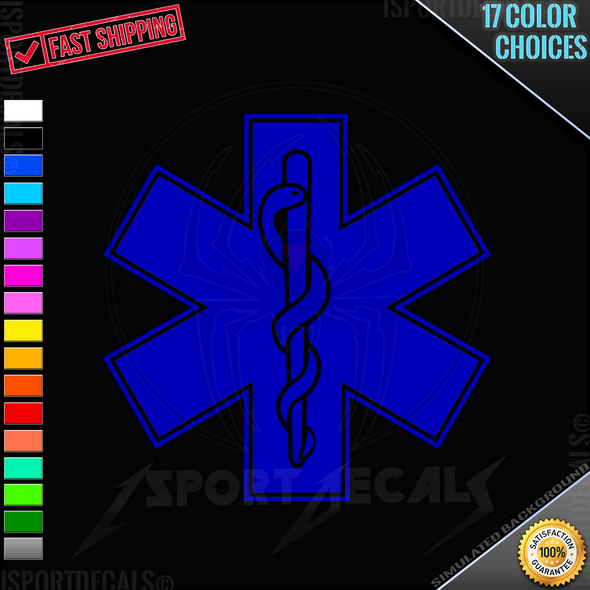 EMS EMT Logo Car Truck Window Laptop PC Vinyl Decal Sticker any smooth surface