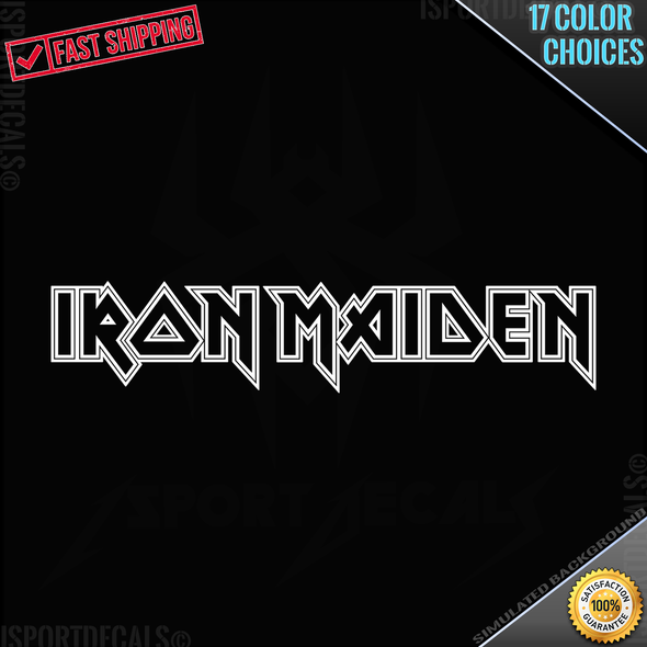 Iron Maiden Logo Vinyl Decal Sticker