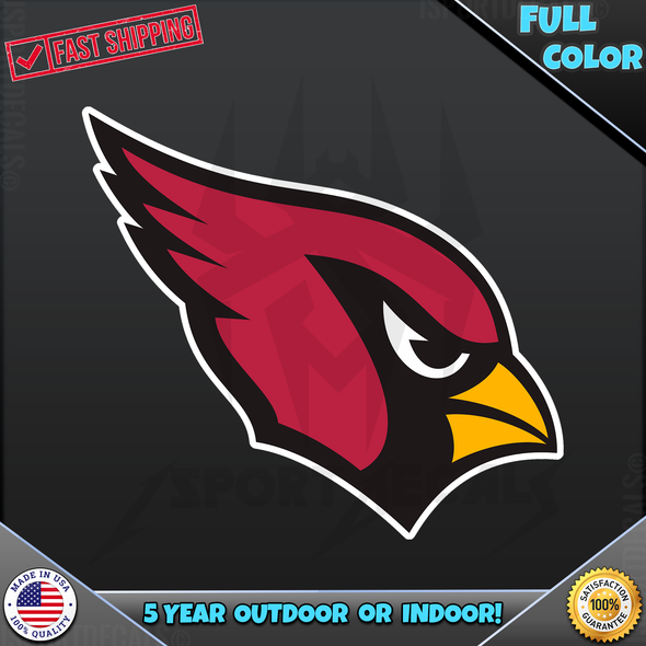 Arizona Cardinals NFL Logo Car Vinyl Decal Sticker
