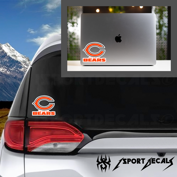 Chicago Bears NFL Logo Car Vinyl Decal Sticker