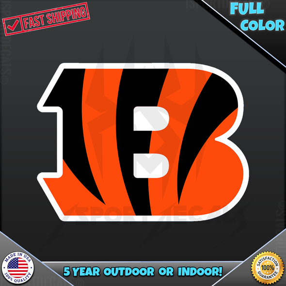 Cincinnati Bengals NFL Logo Car Vinyl Decal Sticker