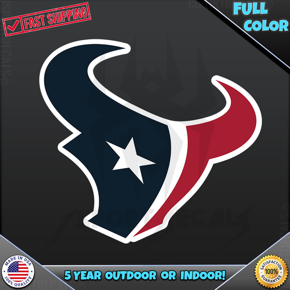 Houston Texans NFL Logo Car Vinyl Decal Sticker