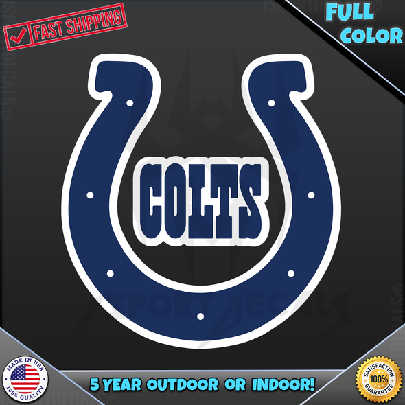 Indianapolis Colts NFL Logo Car Vinyl Decal Sticker