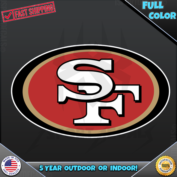 NFL Football San Francisco 49ers Logo F028 Vinyl Decal Sticker