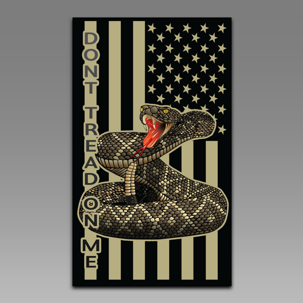Rattlesnake Don't Tread On Me Molon Labe 2nd Amendment Gun Rights HD 101 Vinyl Decal Sticker