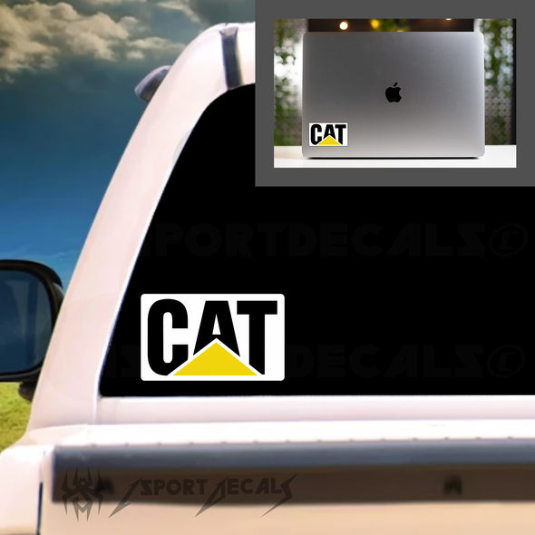 Classic CAT Heavy Equipment Skid Steer Loader Excavator Vinyl Decal Sticker