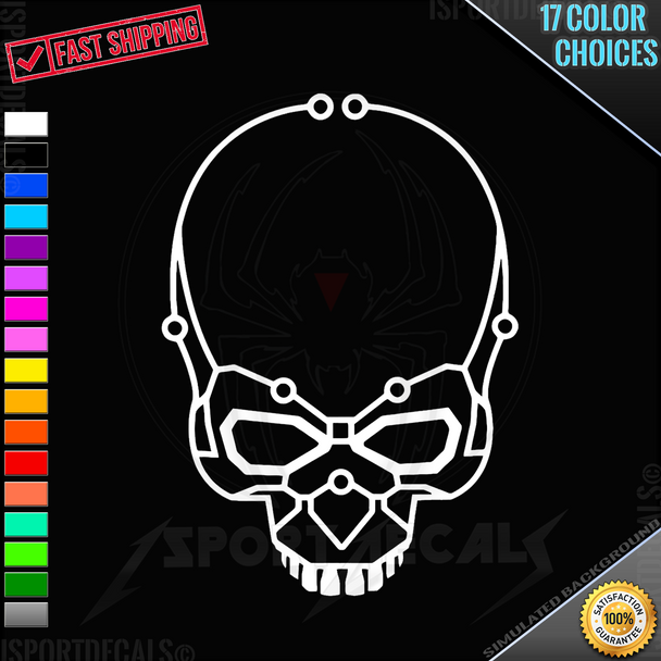 Intel SSD Circuit Board Skull Logo Car Truck Window Wall Laptop PC Vinyl Decal Sticker any smooth surface